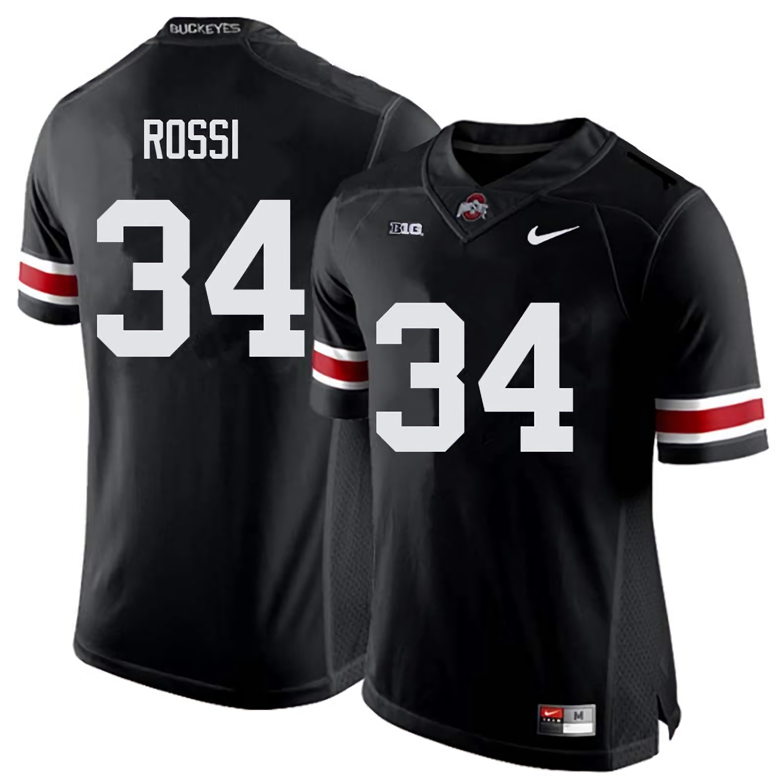 Mitch Rossi Ohio State Buckeyes Men's NCAA #34 Nike Black College Stitched Football Jersey FNQ3056LN